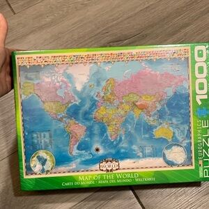 Eurographics Map of the World 1000 Piece Puzzle New Sealed